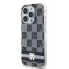 DKNY DKHMP13XHCPTSK iPhone 13 Pro Max 6.7 czarny/black hardcase IML Checkered Mono Pattern & Printed Stripes MagSafe